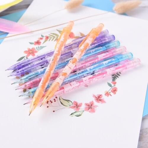 3PCS/Lot 0.5/0.7MM Cute Kawaii Plastic Mechanical Pencils Lovely Animals Automatic Pen For Kids Korean Stationery