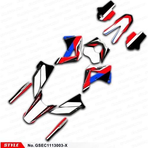 Aftermarket MX Stickers Custom Graphics Kit for GAS GAS EC 125 200 250 300 2T 4T 6days 2011 2012 2013, Style No.GSEC1113003-X