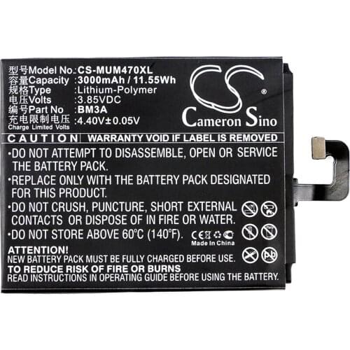 Cameron Sino 3000mAh Battery for Xiaomi Mi Note 3 Note 3,BM3A