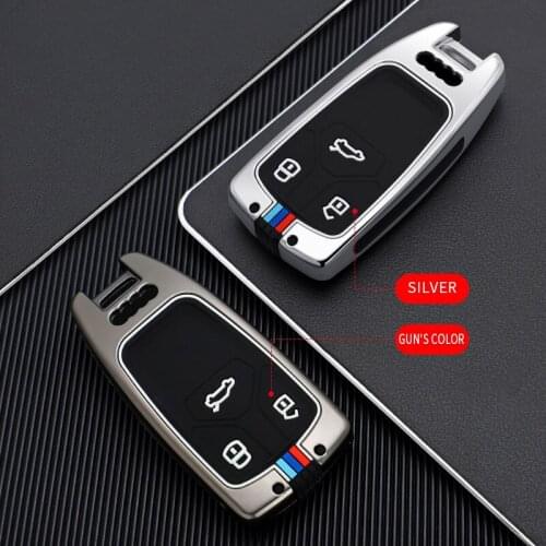 Car Key Case Cover Key Bag For Audi A6 A5 Q7 S4 S5 A4 B9 Q7 A4L 4m TT TTS RS 8S 2016 2017 2018 Car-Styling Interior Accessories