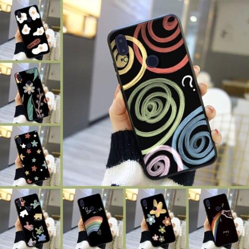 Back Cover For Xiaomi Redmi Note 7 7S PRO Soft Silicone Star Flower Cute Funny Phone Case For Xiaomi Redmi 7 7A K20 PRO GO Y2 Y3