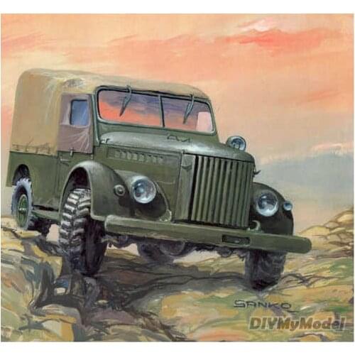 DIYMyModeI Tank Russian gaz-69 jeep DIY Handcraft Paper Model KIT Handmade Toy Puzzles Gift Movie props