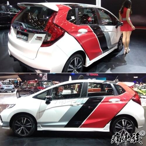 For Honda FIT car stickers GK5 JAZZ decoration modified car stickers racing painted body foil