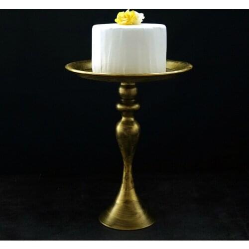 Wedding dessert table high foot cake plate golden iron cake rack western style table decoration Photo Props