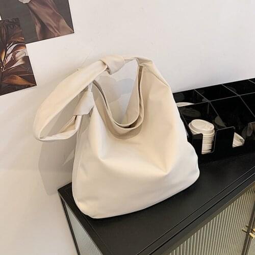 Women Messenger Bag Street Trendy Shoulder Bags Solid Color Simple Cloth Bag Oxford Large Capacity Crossbody Bag 2021 Hot Sale