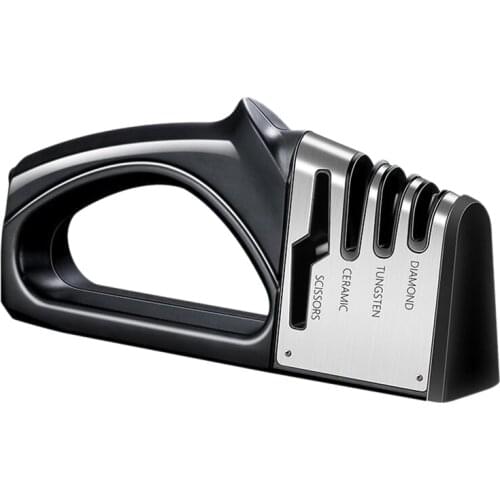 ELEG-Sharpener,4 Stage Knife Sharpener,4-In-1 Knife And Scissors Sharpener With Diamond,Ceramic,Tungsten,Kitchen Tools For Kinds