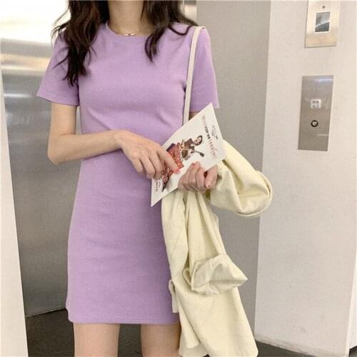 ENIMA ECO Solid Summer Dresses