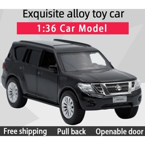 JK 1:36 Patrol Y62 Off-road vehicle Alloy Diecast Car SUV Model Toy With Pull Back For Children Gifts Toy Collection