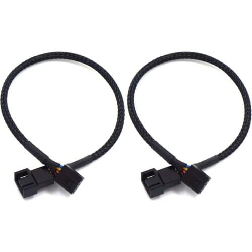 53CC 4 Pin PWM Fan Extension Cable Commonly Used Computer Connector Cable 27cm CPU 4 PIN Fan PWM Extension Cable