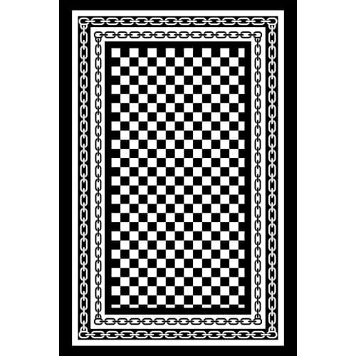 Checker Chain And Diamond Frame Pattern Digital Printed Carpet Big House Decorations 2021 Home Non-Slippery Various Sizes Rugs