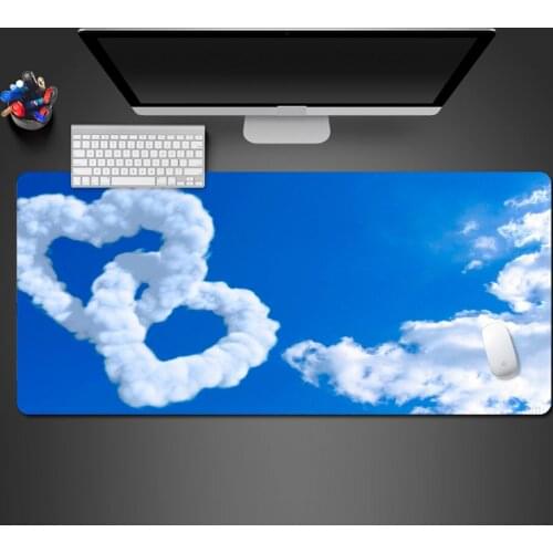 Cool Creative Heart-Shaped Cloud White High Best-Selling Natural Rubber Computer Game Pad Hot Can Clean Popular Game Mouse Pad