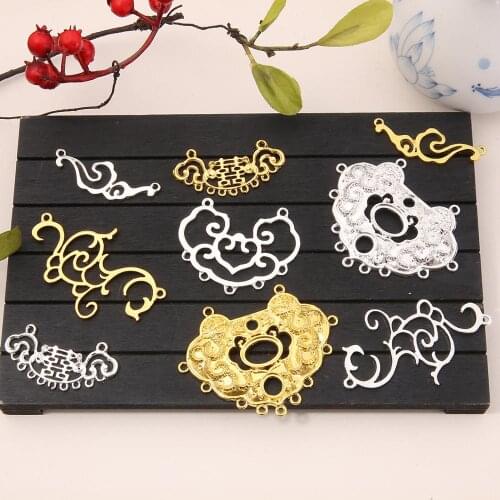Hot Selling Mixed shape Assorted Carved Charms Locks Pendants Metal Alloy Pendant Antique Accessories DIY Craft Jewelry Making