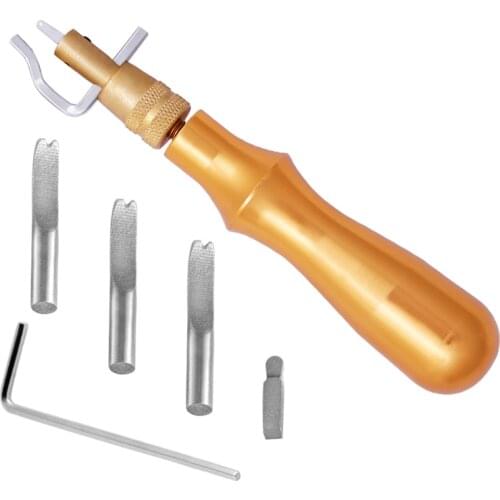 LMDZ 7 in1 DIY Leathercraft Adjustable Pro Stitching GrooverCrease Leather Leather Tool DIY Handmade Practical tools