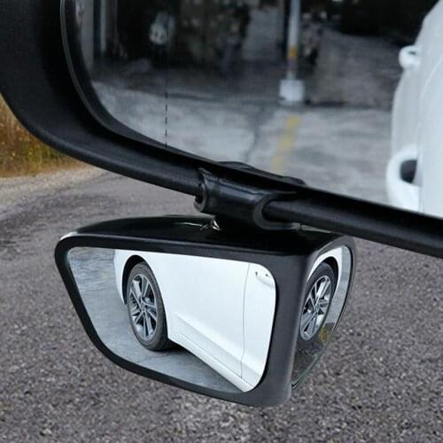 Upgraded HD Car Blind Spot Mirror Rotatable Adjustable 2 Side Wide Angle Exterior Automobile Rear View Mirror Parking Mirror