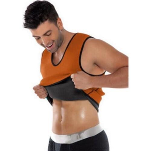 Men Slimming Belly Vest Corset Polyester Sauna Sweat Body Shaper Sports Wear XIN-Shipping