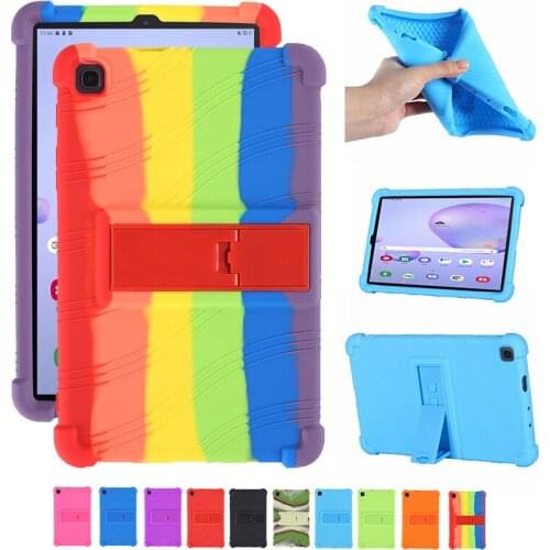 Soft Silicone Case For Samsung Galaxy Tab A 8.0 with S Pen 2019 SM-P200 P205 8" With Bracket Anti-Shock Protective cover