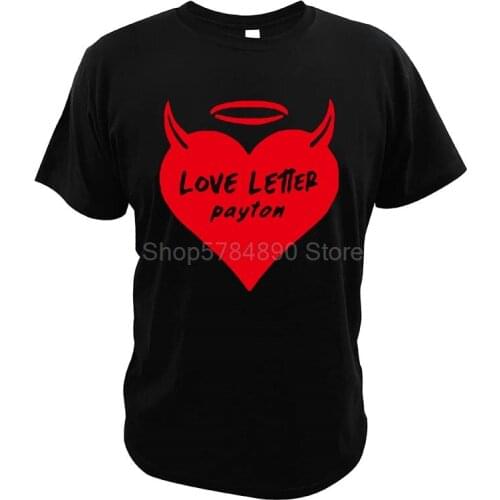 New Couples T-Shirt Love Letter Payton Moormeier New Songs Urban Hip Hop EU Size Crew Neck Novelty Unisex T Shirt