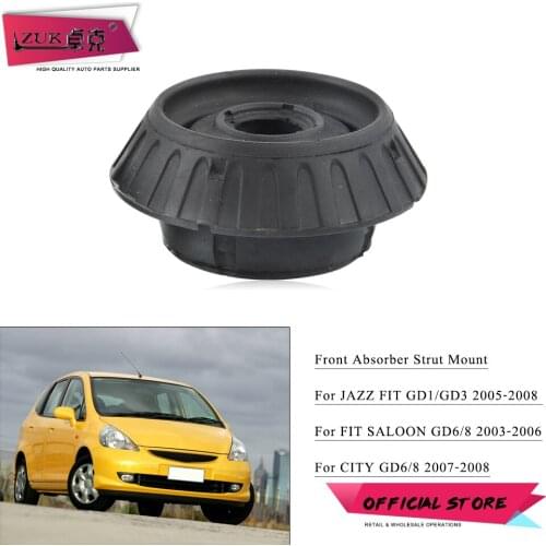 ZUK Suspension Front Shock Absorber Top Rubber Mounting Mount For HONDA JAZZ CITY FIT Sedan GD1 GD3 GD6 GD8 OEM:51920-SAA-015