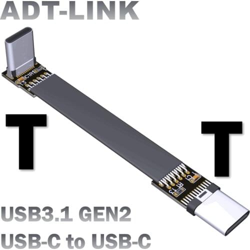 FPV USB 3.1 USB-C FPC Ribbon Flat Extension Cable For Multicopter Aerial Photography Type C To Type C USB3.1 Adapter EMI Shield