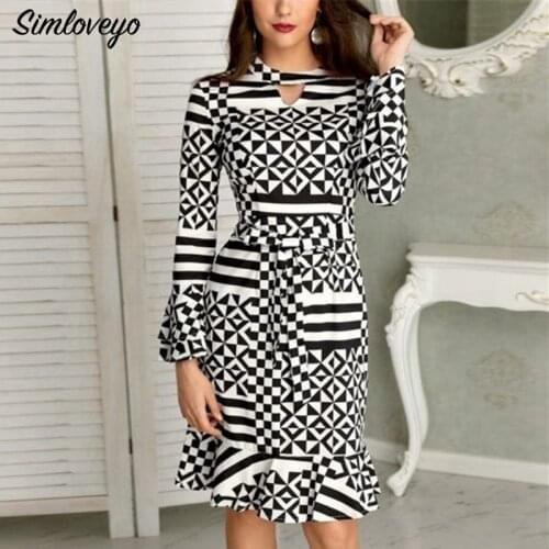 SIMLOVEYO Fashionable Dresses In A Cage