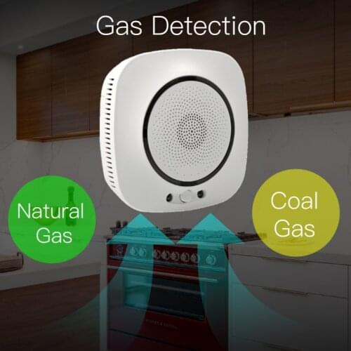 Tuya Smart life APP WiFi Smart Gas Leakage detector Fire Security alarm natural Gas coalgas Detector Combustible Alarm Sensor