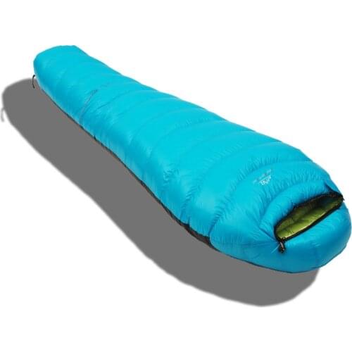 Ultra-Light Camping Sleeping Bag Adult Outdoor Camping Down Sleeping Bag Nylon Mummy 4 Season Thermal Portable Traveling Hiking