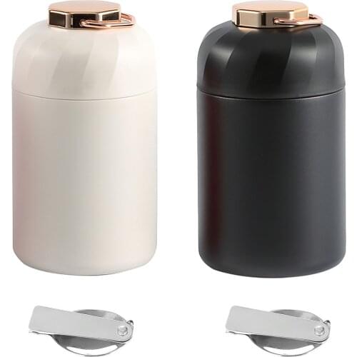 600ML Food Thermal Jar Insulated Soup Thermos Containers Stainless Steel Leak Proof Lunch Box With Spoon Long-term Insulation