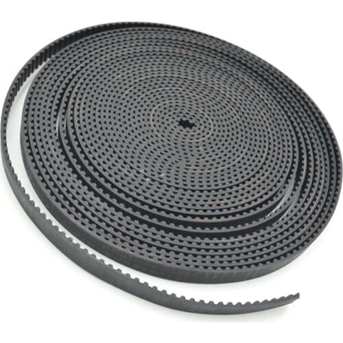 Trapezoid T2.5 Open Timing Belt, width 4/6/10/15mm, pitch 2.5mm, Rubber Neoprene fiberglass T2.5 Synchronous pulley Belt