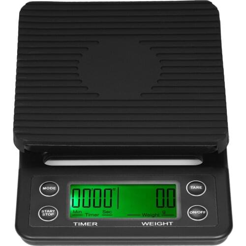 5kg/0.5g Coffee Drip Scale Accurate Electric Kitchen Scale with Large Clear LCD Display Coffee Scale with Timer Tare Function