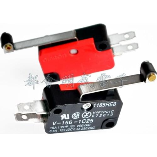 20 Pcs Roller Lever Arm SPDT NO/NC Momentary Micro Switches V-156-1C25 microswitch mouse switch