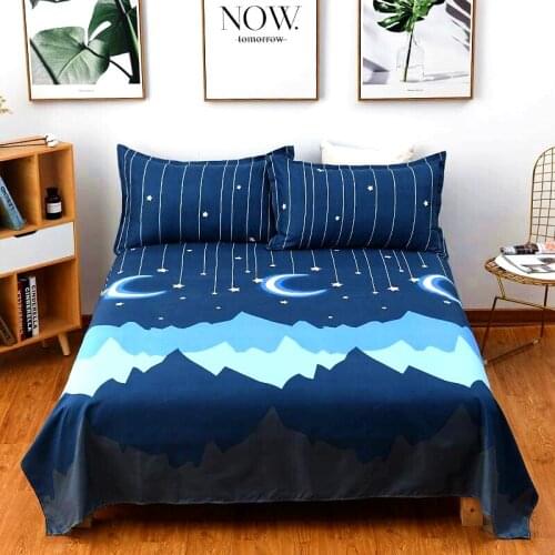 3pcs/Set Bed Sheet Winter Thickness 100% Cotton Solid Bed Mattress Set Home Textile Bedding Set