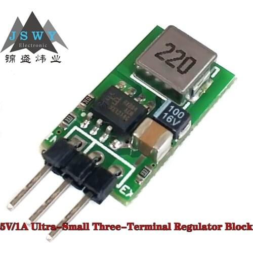 Arduino nano 5V/1A Ultra-small Three-terminal Regulator Block Template Instead of LM7805 5.5~32V Input High efficiency Low Heat