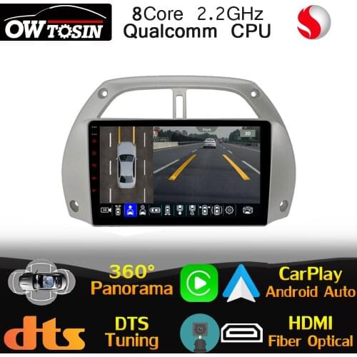9" IPS Qualcomm CPU For Toyota RAV4 XA20 2000-2005 Car Radio GPS Auto 360 Panoramic 4G LTE Stereo Optical HDMI CarPlay HIFI DSP