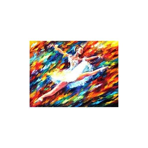 Free shipping knife painting reproduction realist scenery artwork printed oil painting WK-- (300)