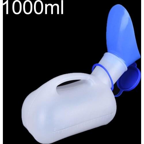 Portable Plastic 1000ML Mobile Urinal Toilet Aid Bottle Outdoor Camping Car Journey Travel Kit Male for Women Men Urine Bottle