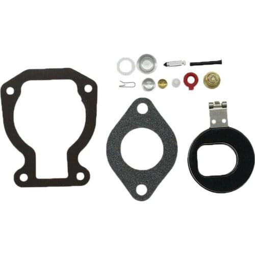 Carburetor Rebuild Repair Kit W/ Float For Johnson Evinrude 4HP 4.5HP 5HP 6HP 7.5HP 8HP 9.9HP 14HP 15HP Lawn Mower Part Accs