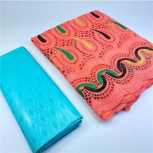 2.5 yard Swiss lace fabric 2020 latest heavy beaded embroidery African 100% cotton fabrics Swiss voile lace popular Dubai style