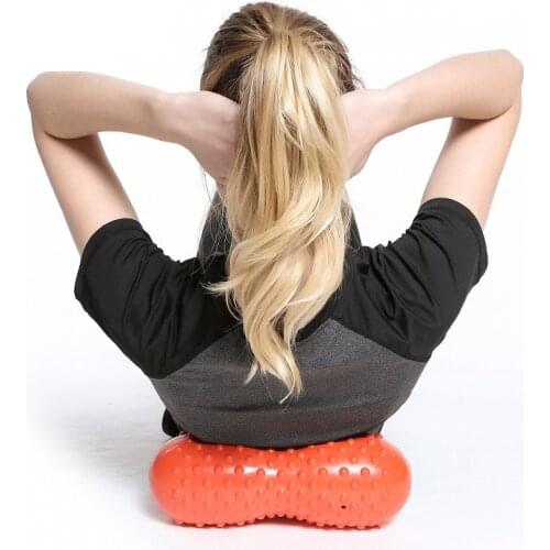 30*11cm Myofascial Release Fitness Peanut Massage Ball Fascia Massager Roller Pilates Yoga Pillow Muscle Relex Rubber