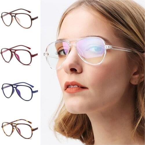 Fashion Glasses Women & Men Retro Optical Eyewear Personality Eyeglasses Unisex Anti-UV Spectacles Frog Mirror