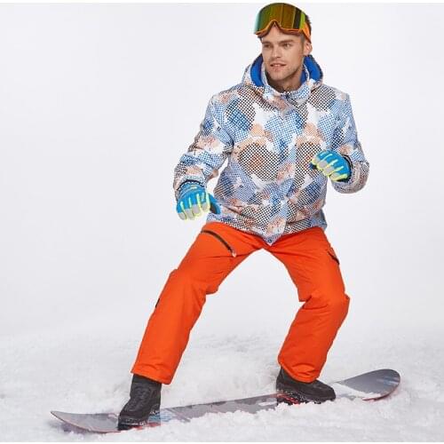 Mens Ski Suit Winter Waterproof Outdoor Snowboard Suit Traje De Esqui Hombre Terno Esqui Ropa De Eski Warm And Windproof