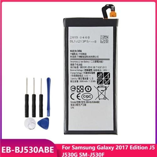 Original Phone Battery EB-BJ530ABE For Samsung Galaxy 2017 Edition J5 J530G SM-J530F J530F Replacement Batteries 3000mAh