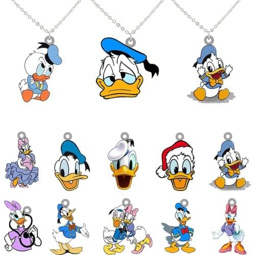 Disney Donald Duck Avatar Necklace Funny Trend Ladies Men Necklaces Disney Animation Elements Friends Necklaces Gift Jewelry