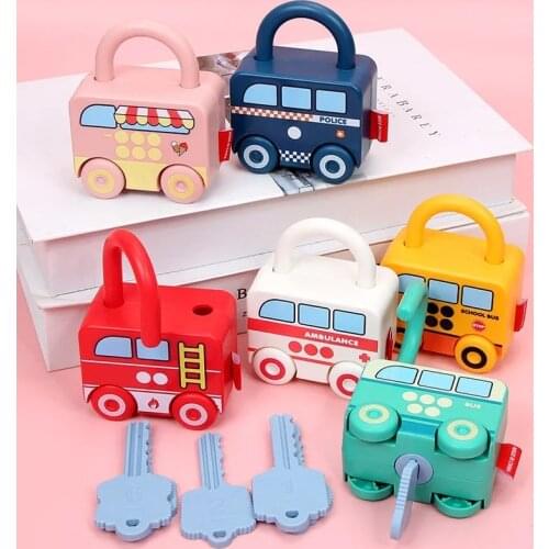 Montessori Unlocking Toy Children Busy Board Baby Boys Wood DIY Sensory Early Education Activity Board For Basic Skills Learning