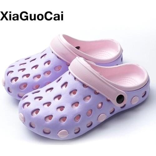 Women Home Slippers Summer Garden Shoes Quick Dry Bathroom Flip Flops Female Beach Sandals High Quality Clogs 2020 Cheap Mules