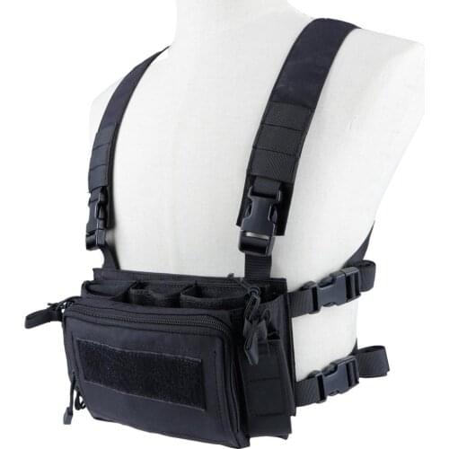Tactical Quick Release Hunting Vest Chest Rig can fit for Tactical Vest Backpack