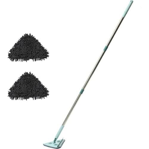 Triangular Clean Mop Rotating Mop With Refills For Car Home Multi-functional Triangle Mop Lazy Dust Mop Household Dust Brush