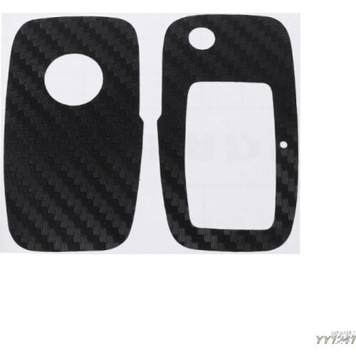 High Guality Car Accessories Carbon Fiber Car Key Sticker For VW Polo Passat B5 B6 Golf 4 5 6 Jetta MK6 Tiguan Eos car styling