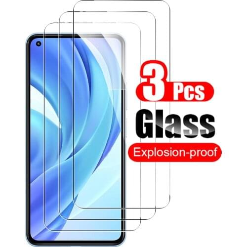 3Pcs Tempered Glass On For Xiaomi Mi 11 Lite 5G Mi 11X Pro Mi 11i Mi11 Screen Protector Toughened Glass Shield 2.5D Film Guard