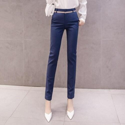 New 2021 Female Trousers Summer Autumn Women Fashion Elegant Pants High Waist Pencil Pants Women Pants s490