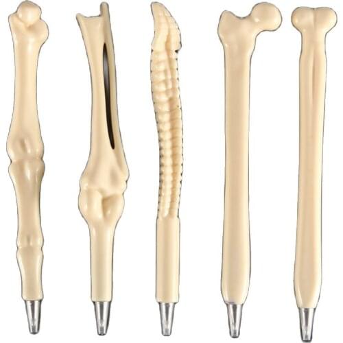 5pcs Multi Functional Pens Creative Writing Supplies Bone Shape Ballpoint Pens New Gift School Office Stationery Supplies Ручка